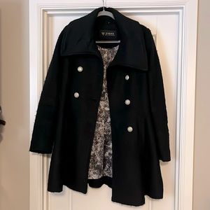 Black Guess Pea coat